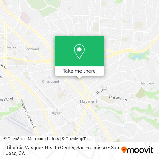 Mapa de Tiburcio Vasquez Health Center