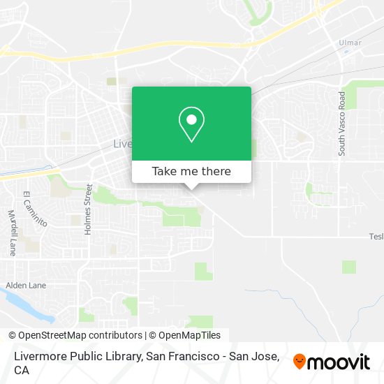 Mapa de Livermore Public Library