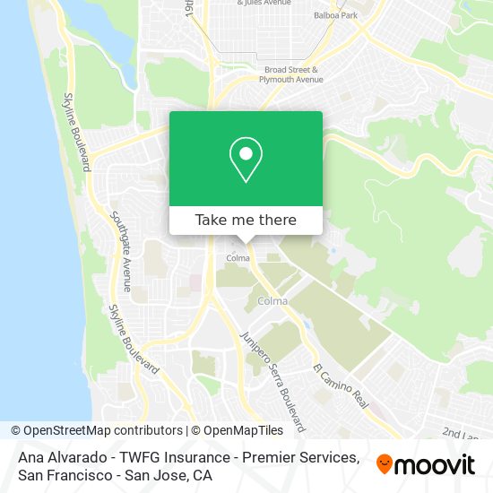 Ana Alvarado - TWFG Insurance - Premier Services map