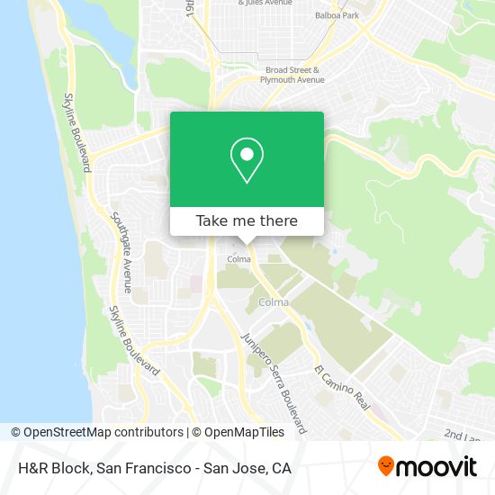 H&R Block map