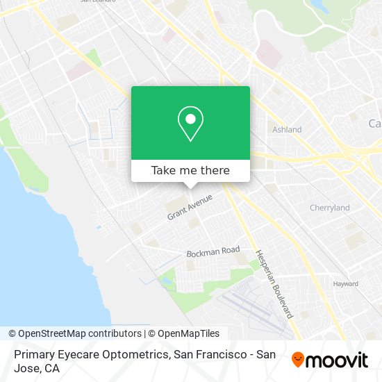 Mapa de Primary Eyecare Optometrics