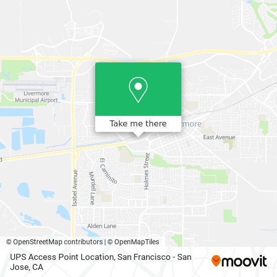 UPS Access Point Location map