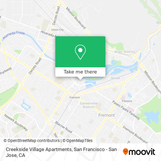 Mapa de Creekside Village Apartments