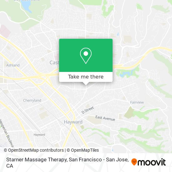 Starner Massage Therapy map