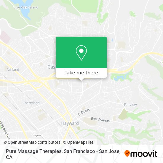 Pure Massage Therapies map