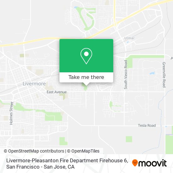 Livermore-Pleasanton Fire Department Firehouse 6 map