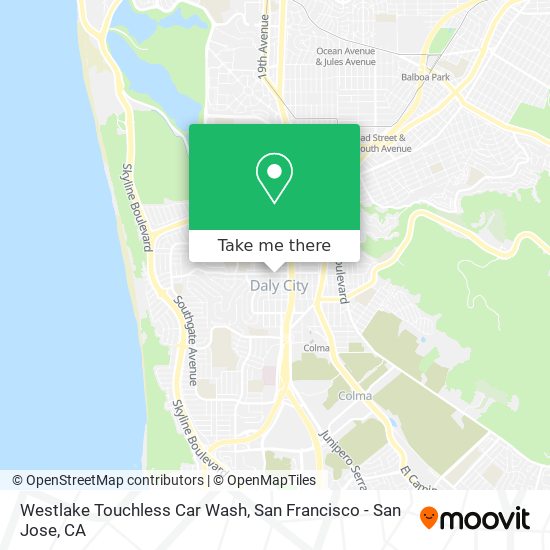 Westlake Touchless Car Wash map