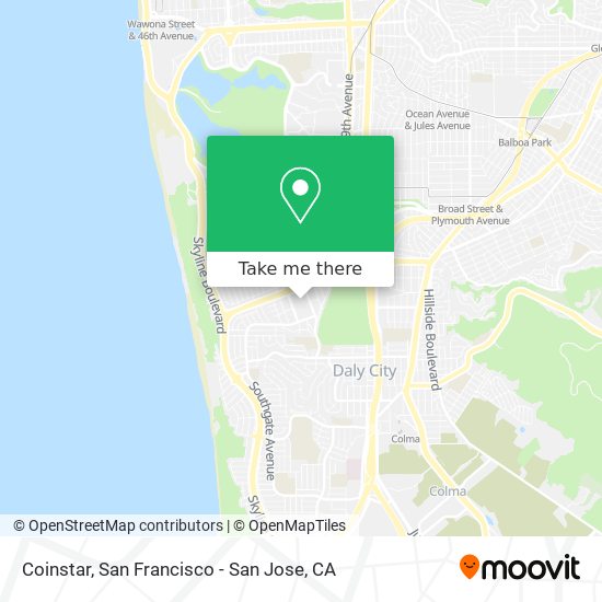 Coinstar map