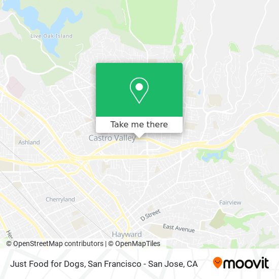 Just Food for Dogs map