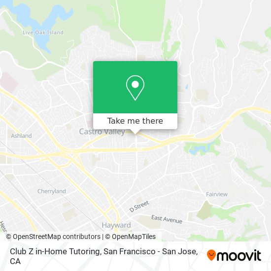 Club Z in-Home Tutoring map