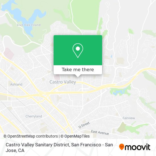 Castro Valley Sanitary District map
