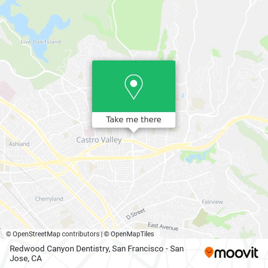 Mapa de Redwood Canyon Dentistry