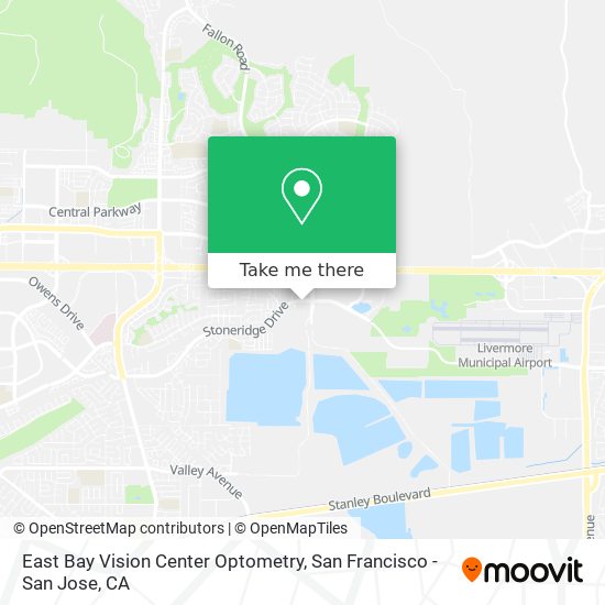 East Bay Vision Center Optometry map