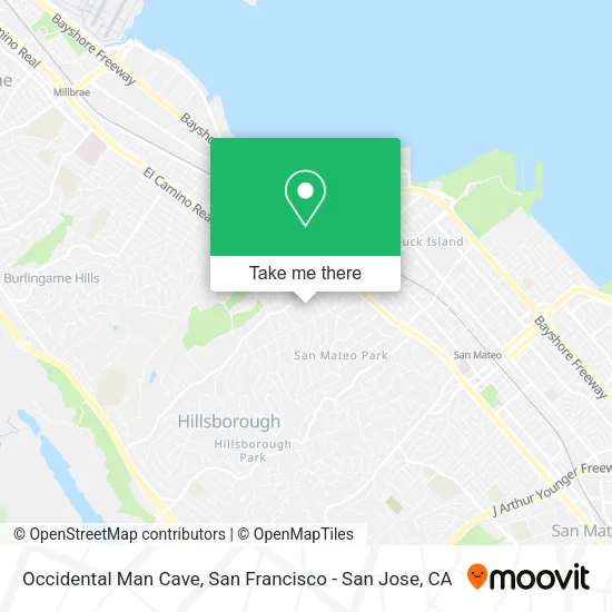 Occidental Man Cave map