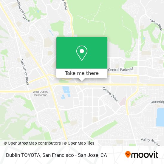 Mapa de Dublin TOYOTA