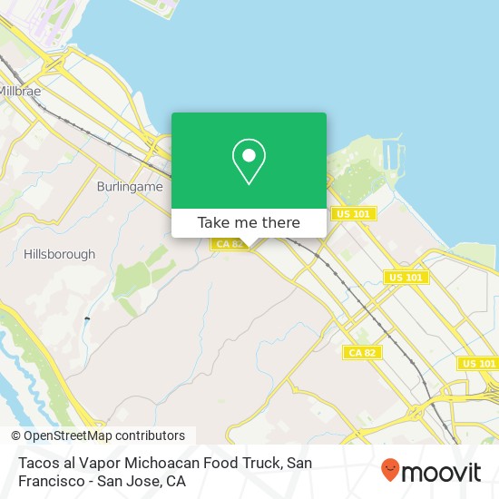 Mapa de Tacos al Vapor Michoacan Food Truck