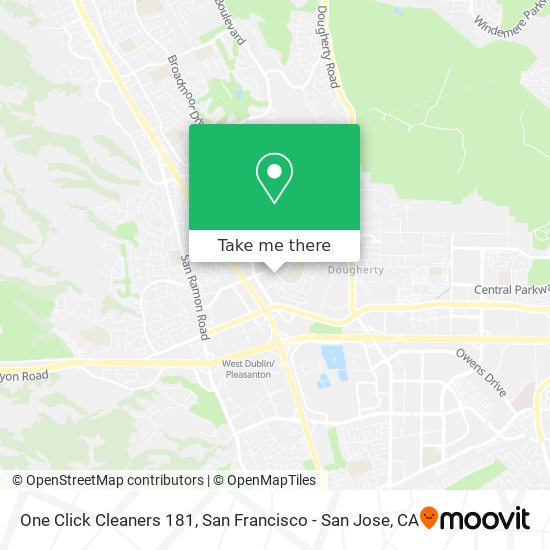 One Click Cleaners 181 map