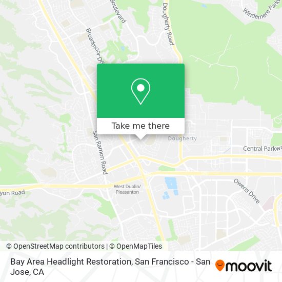 Bay Area Headlight Restoration map