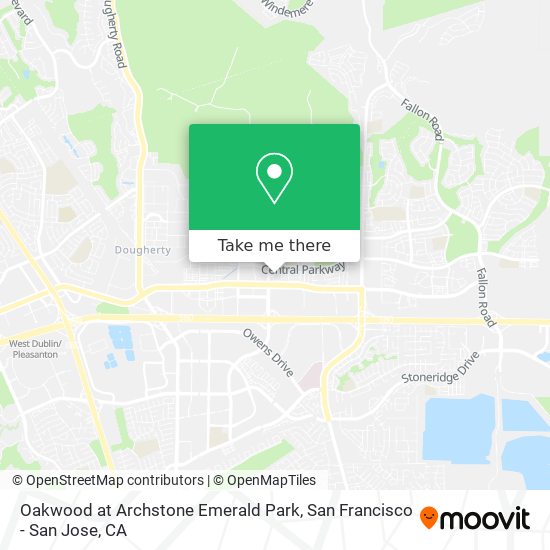 Mapa de Oakwood at Archstone Emerald Park