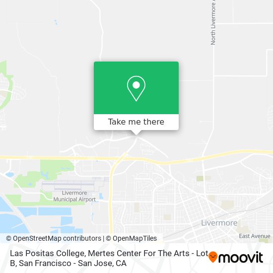 Mapa de Las Positas College, Mertes Center For The Arts - Lot B