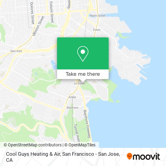 Mapa de Cool Guys Heating & Air