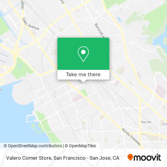 Valero Corner Store map