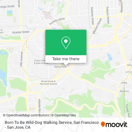 Born To Be Wild-Dog Walking Service map