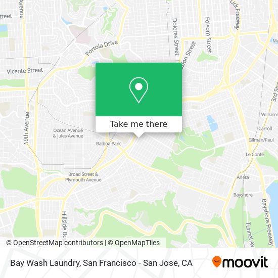 Mapa de Bay Wash Laundry