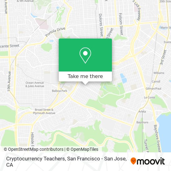 Cryptocurrency Teachers map