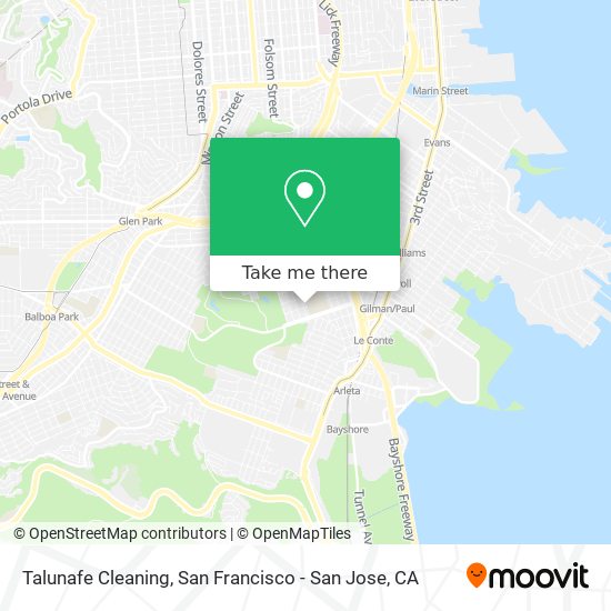 Talunafe Cleaning map