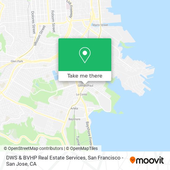 DWS & BVHP Real Estate Services map