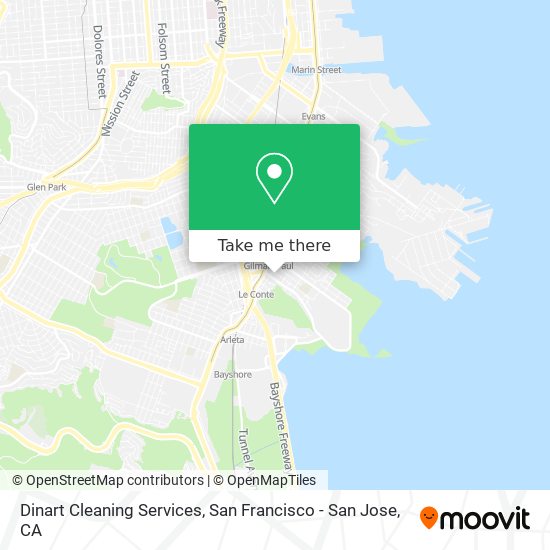 Mapa de Dinart Cleaning Services