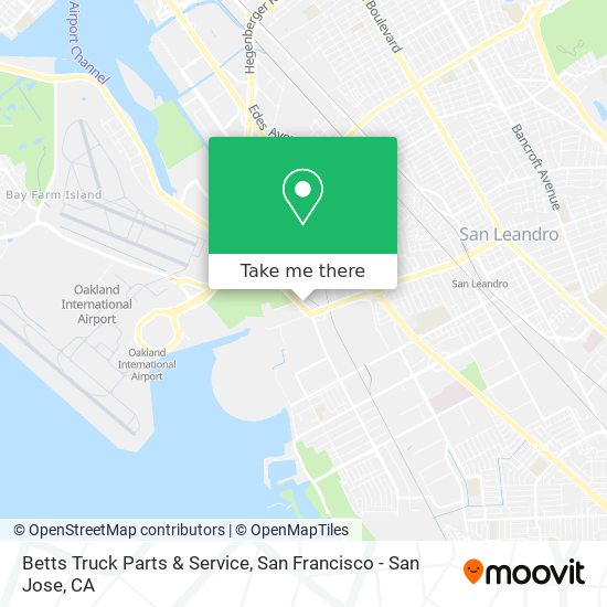 Betts Truck Parts & Service map