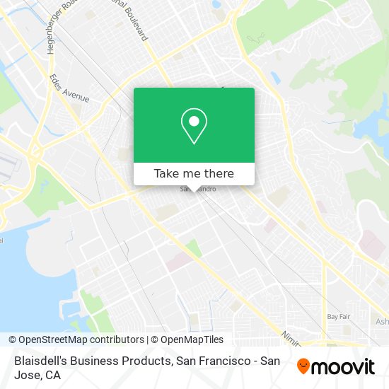 Blaisdell's Business Products map