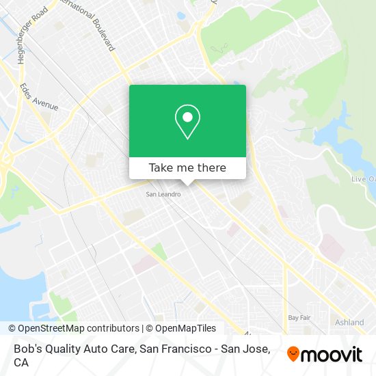 Mapa de Bob's Quality Auto Care