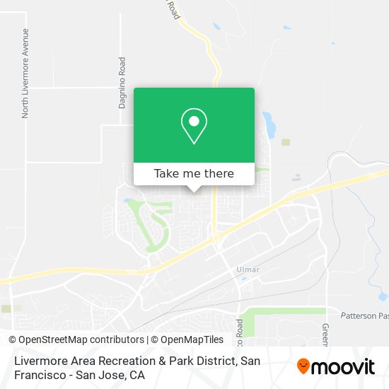 Livermore Area Recreation & Park District map