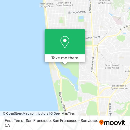 First Tee of San Francisco map