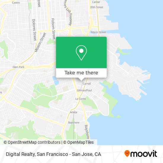 Digital Realty map