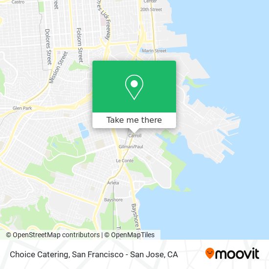 Choice Catering map