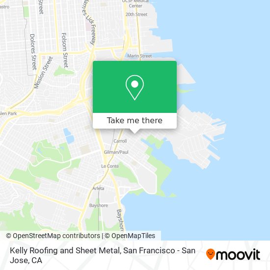 Mapa de Kelly Roofing and Sheet Metal
