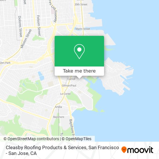 Cleasby Roofing Products & Services map