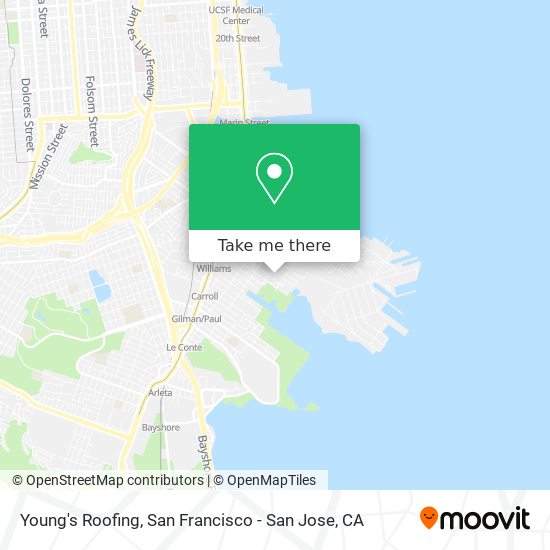 Mapa de Young's Roofing