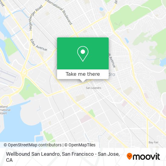 Wellbound San Leandro map