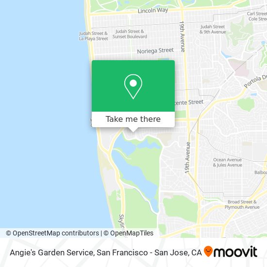 Angie's Garden Service map