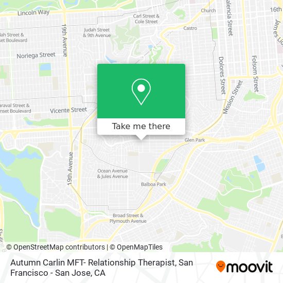 Mapa de Autumn Carlin MFT- Relationship Therapist