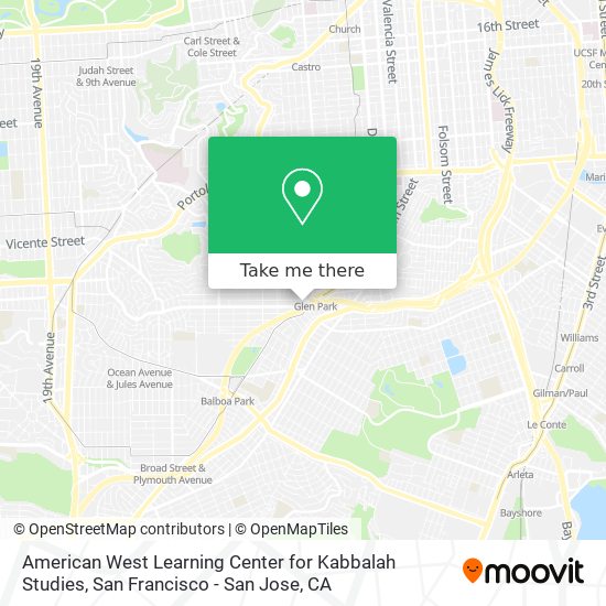 American West Learning Center for Kabbalah Studies map