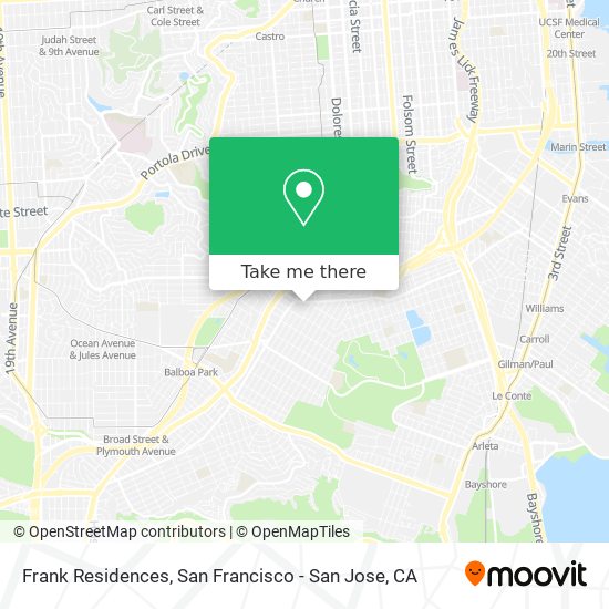 Frank Residences map