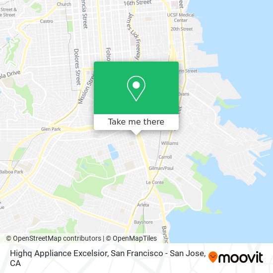 Mapa de Highq Appliance Excelsior