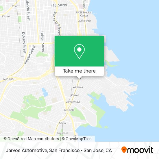 Jarvos Automotive map