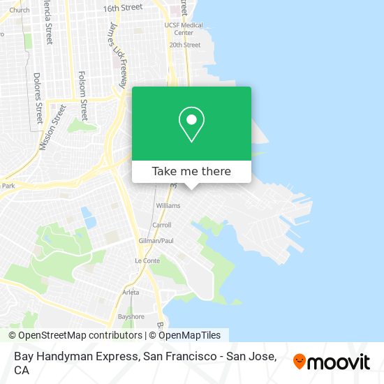 Bay Handyman Express map